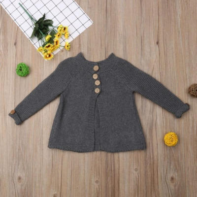 

Fashion Toddler Kid Baby Girls Knit Cardigan Warm Sweater Jumper Winter Fall Coat Outerwear 1-8Y