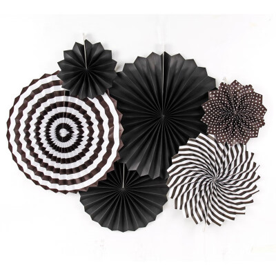 

FUNNYBUNNY Paper Fan Flower Decoration Background Wall Diy Mall Shop Opening Background Layout Birthday Party Decor Supplies