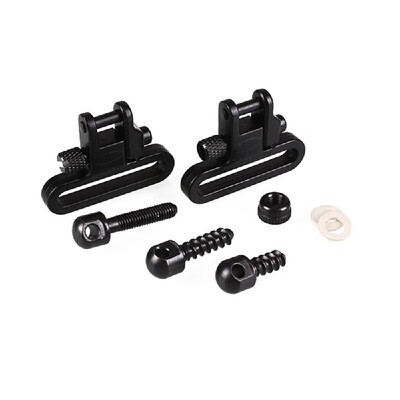 

1pcs 300lb Pull Strap Loop Strap Buckle Sling Mounting Kit Sling Swivels Stud Screw Set