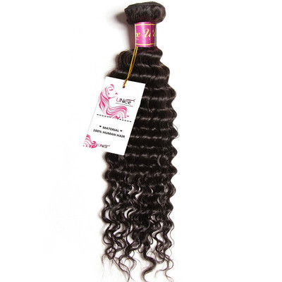 

UNice 8A Brazilian Deep Curly Virgin Human Hair Extension Deep Wave 100g