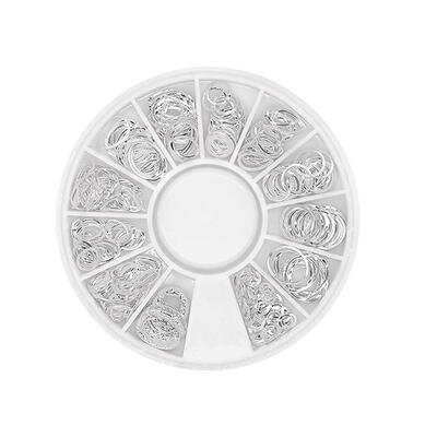 

1 Box 3D DIY Glitter Alloy Nail Art Decor Rivet Charm Nail Sticker Jewelry