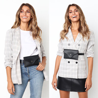 

2018 New Style Fashion Women Girls Waist Fanny Pack Belt Bag Pouch Travel Hip Bum Bag Women Small Solid