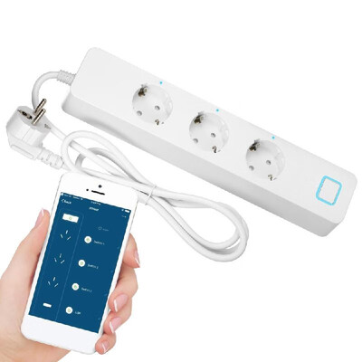

Smart Wi-Fi Power Strip Independent Control Voice Control Compatible with Alexa Google Home APP Remote Control Timing Function Mu