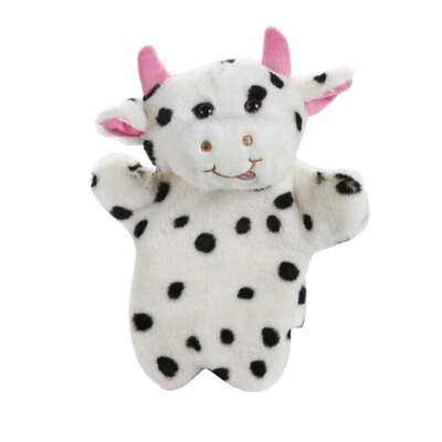 

Cute Milk Cow Hand Puppet Baby Kids Child Educational Soft Doll Plush Toy