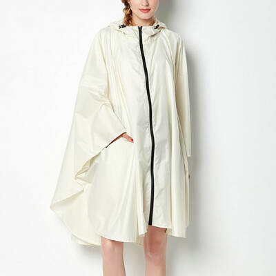 

〖Follure〗Women Rain Jacket Hooded Coat Solid Pockets Outdoors