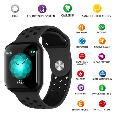 

F8 Smart Bracelets 13" Screen Smart Watch BT40 IP67 Water Resistance Heart Rate Bloods Pressures Monitoring Calorie Fitness Alar
