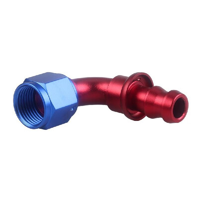 

Push Lock Hose End Fitting AN8 Push-On Hose End 180 Degree