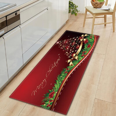 

Christmas Style Non-slip Carpet Home Decoration Living Room Kitchen Bedroom Rug Door Sofa Bathroom Mat Christmas Doormat