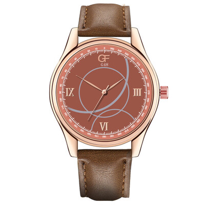 

Gobestart Hot Man Leather Watch Whatever Late Anyway Letter Watches New Pointer glow