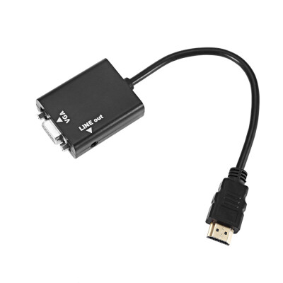 

LWM 1080P HDMI Male to VGA Female Converter Video Adapter with Audio Cable