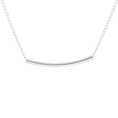 

Fashion Jewelry New Gold-color Balance Tube Bar Word Long Alloy Pendant Short Necklace