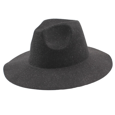 

Vintage Unisex Women Men Wool Felt Hat Wide Brim Foldable Sun Beach Cap Sombreros Fedora Trilby Hat