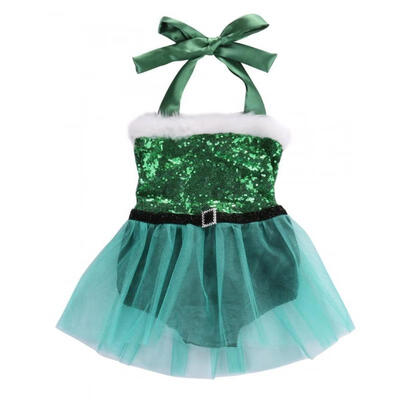 

Newborn Baby Girl Rompers Santa Claus Jumpsuit Dress Christmas Outfits Costume