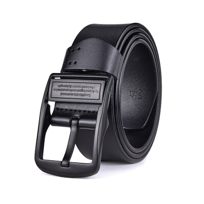 

Explosion models mens leather pin buckle belt retro belt pure leather casual pants belt a generation of hair