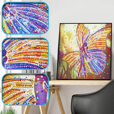 

Siaonvr Special Shaped Diamond Painting DIY 5D Partial Drill Cross Stitch Kits Crystal