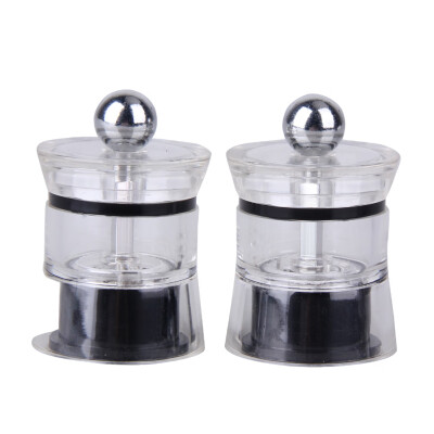 

2pcs Mini Acrylic Manual Grinding Device Salt Pepper Mill Grinder Kitchen