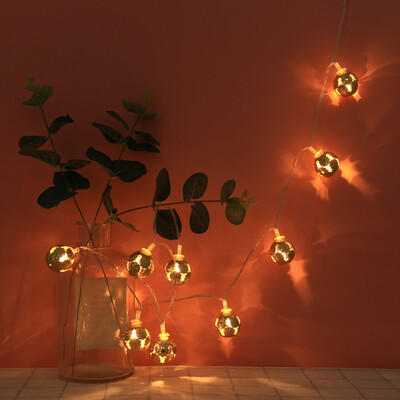 

〖Follure〗Curtain Metal Ball Lights String House Party Decor Striking With 10 LED Beads