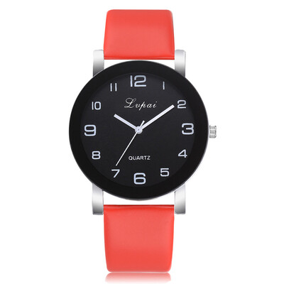 

Hot Sale Watches Women Roman Numerals Disc Quartz Wristwatch Leather Strap Wristwatch Ladies Clocks Gift Relogios Feminino