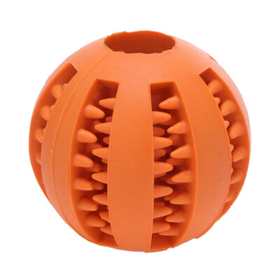 

Pet Toys Extra-tough Rubber Ball Dogs Funny Interactive Elasticity Ball Dog Chew Toys For Pets Tooth Cleaning Ball Of Food