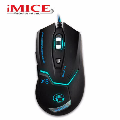 

IMICE X8 2400DPI LED Optical 6D USB Wired Gaming Mouse For PC Computer Laptop