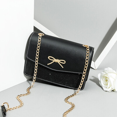 

Shangxin Advanced Sense Girl 2019 Chaozhou Baitao French Crowdsourcing Texture&Oceanic Chain Slant Bag