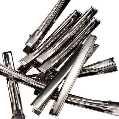 

〖Follure〗50pcs Metal Double Prong Alligator Clips wTeeth for DIY Hair Bows Craft