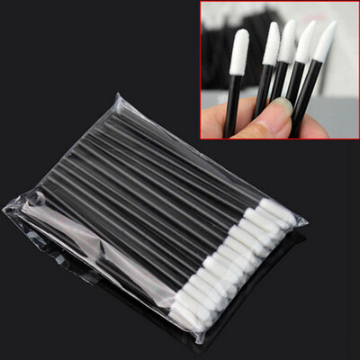 

50PcsSet Fashion Women Disposable Hollow Lip Brush Wand Applicator Makeup Tool