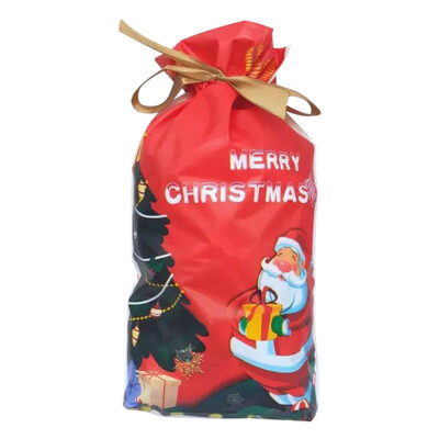 

50 PCS Christmas Candy Bags Pocket Sweet Candy Biscuit Christmas Gift Bag Santa Gift Bag Decorations
