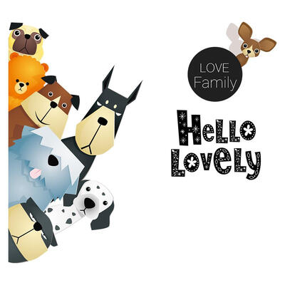 

Cartoon Animal Removable Window Decal Wall Stickers Bedroom Kids Room Decor