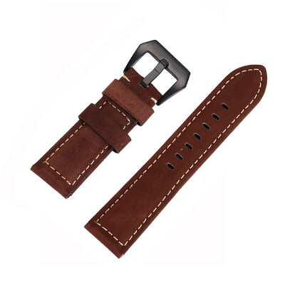 

〖Follure〗Leather Padded Replacement Watch Band Buckle Wrist Band Strap 22 MM