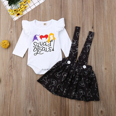 

2Pcs Halloween Newborn Infant Baby Girl Outfits Clothes Romper Bodysuit Pants
