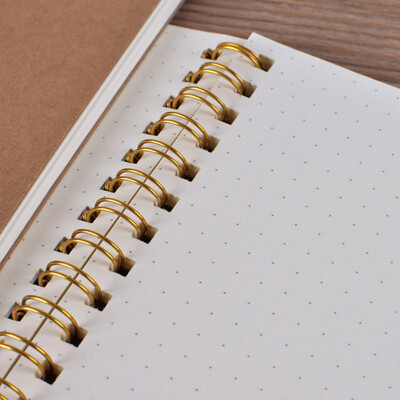 

Notebook Medium Hardcover 90 Pages Dot Grid Journal White Personality