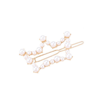 

Korean Pearls Geometric Heart Star Fringe Barrette Women Ponytail Hair Clip