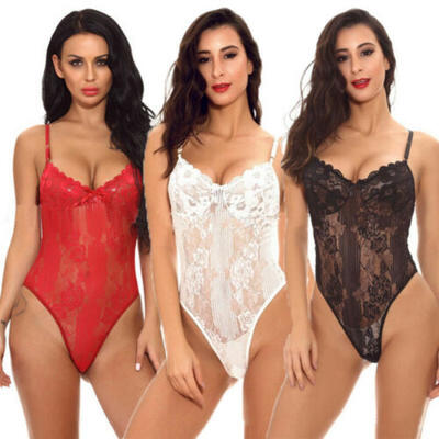 

Sexy Lingerie Lace Nightwear Bodysuit Womens Ladies Sissy Babydoll G Sleepwear