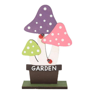 

Nordic Style Wooden Painted Flower Potted Ornaments Easter Party Decoration