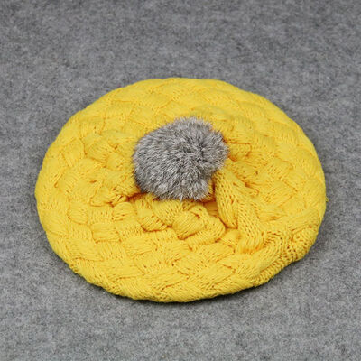

Cute Baby Girls Kids Toddler Winter Warm Knitted Crochet Beanie Hat Beret Cap