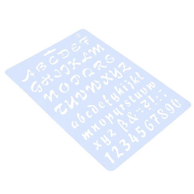 

Letters Numbers Template Ruler DIY Photo Album Hollow Stencils Drawing Tool