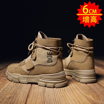 

Mens shoes summer Korean version of high Martin mens boots in the help of tooling boots autumn rhubarb boots