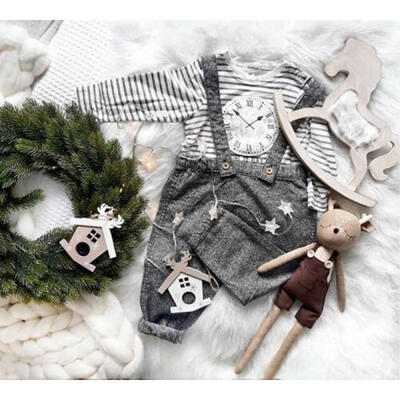 

2pcs Newborn Toddler Infant Baby Girl Clothes T-shirt TopsLong Pant Outfits Set