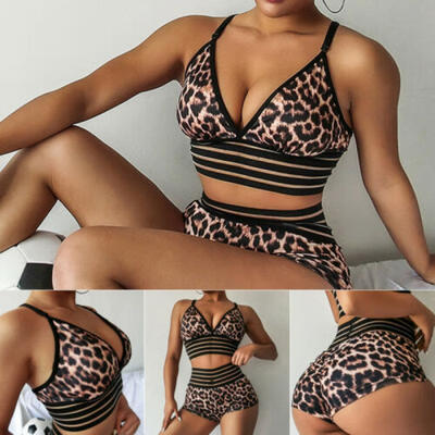 

Womens Push Up Padded Bra Bikini Set High Waisted Swimsuit Bathing Suit Swimwear