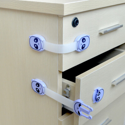 

1pc Herz Hiz Cupboard Cabinets Strap Locks ChildBaby Pet Proof Safety Latches