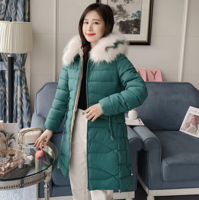 

Toponeto Fashion Women Winter Warm Cotton Hooded Winter Jacket Long-Sleeved Coat