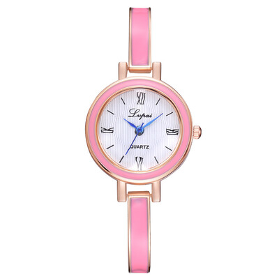 

LVPAI brand Ejiao alloy bracelet watch ladies Roman digital alloy quartz watch small&delicate womens watch