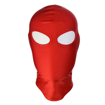 

FUNNYBUNNY Black Breathable Face Cover Spandex Zentai Costume Hood Mask Scary Mask Halloween Mask Adults Full Face