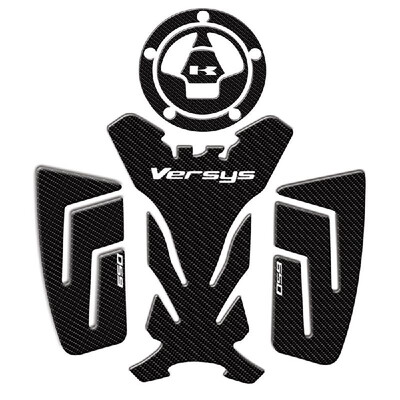 

Motorcycle Carbon Fiber Gas Oil Tank Pad Protector Fish Bone Sticker Knee Grip Traction Side Pads Fit for Kawasaki Rahi Versys 650