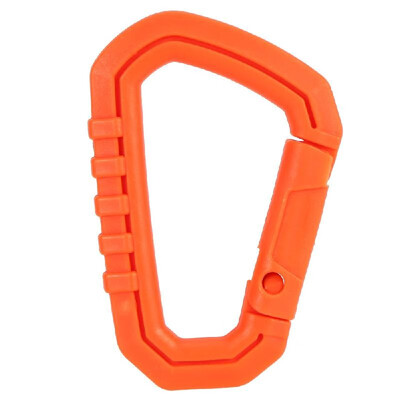 

D Shape 200LB Mountaineering Buckle Snap Clip POM Plastic Climbing Carabiner Hanging Keychain Hook Outdoor Tool