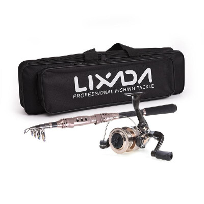 

Lixada Telescopic Fishing Rod&Reel Combo Full Kit Carbon Fiber Fishing Rod Pole Spinning Fishing Reel Fishing Tackle Carri