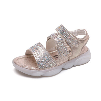 

Baby Toddler Anti-slip Rhinestone Design Sandals Summer Girls Beach Shoes Kids Casual Comfortable Sport Sandals for 1-4 Years