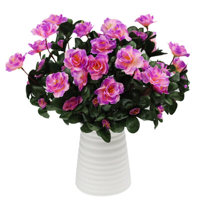 

Gobestart Artificial Bouquet Simulation Of Azalea Safflower Home Wedding Decoration