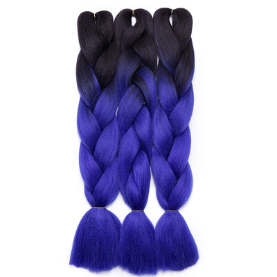 

3 Packs Braiding Hair Ombre for crochet Hair Weave with Synthetic&Twist Braiding Hair Extensions